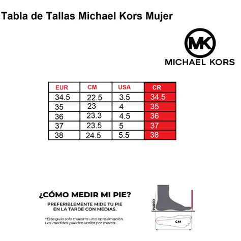 guia de tallas michael kors zapatos|Michael Kors formal shoes.